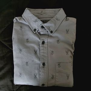Banana Republic Slim Fit Deer Print Shirt